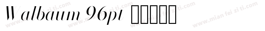 Walbaum 96pt字体转换